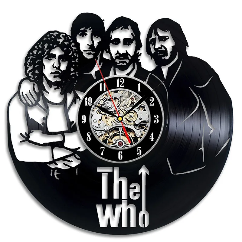 The Who Vinyl Record Clock Led With 7colors Wall Art Home Decor New