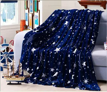 

aky print flannel blanket or as sofa cover /comforter cover