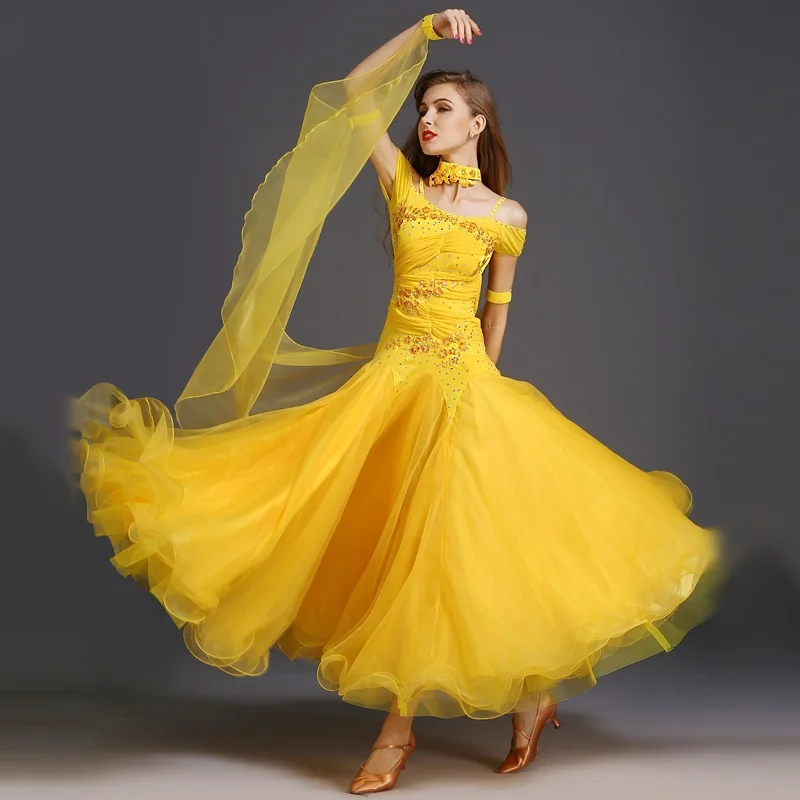 4 шт. женское платье для танцев|waltz dress|ballroom dance competition dressesdress standard |