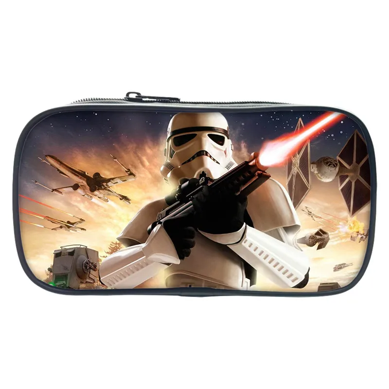 

2017 New Star Wars Pencil Study Case 3D Printing Box For Children School Kids Study Bags Cool Make Up Bag For Gift Wallet