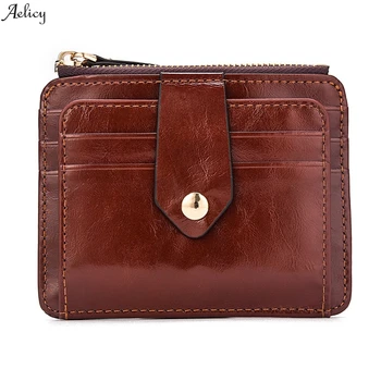 

Fashion Wallet Credit Cards Small ID Holder Slim Pocket Case Men Blocking Short Leather Wallet Card Purse Coin Pocket 2019