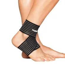 WEING поддержки голеностопа Регулируемый Эластичный Бандаж Компрессионный Плетеный спортивной защиты Баскетбол футбол лодыжки защита