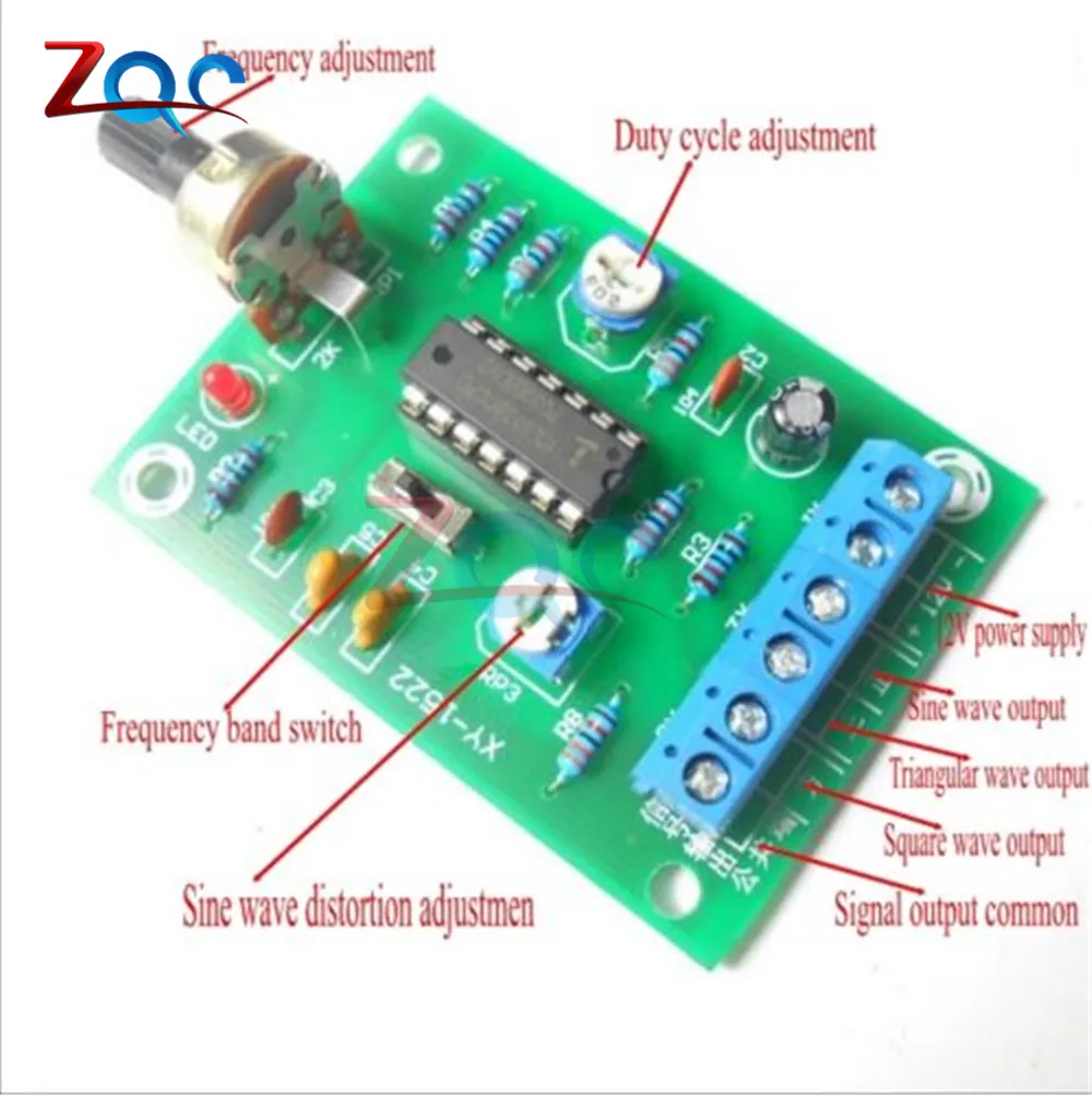 ICL8038 модуль монолитного генератора сигналов комплект DIY синусоидальный