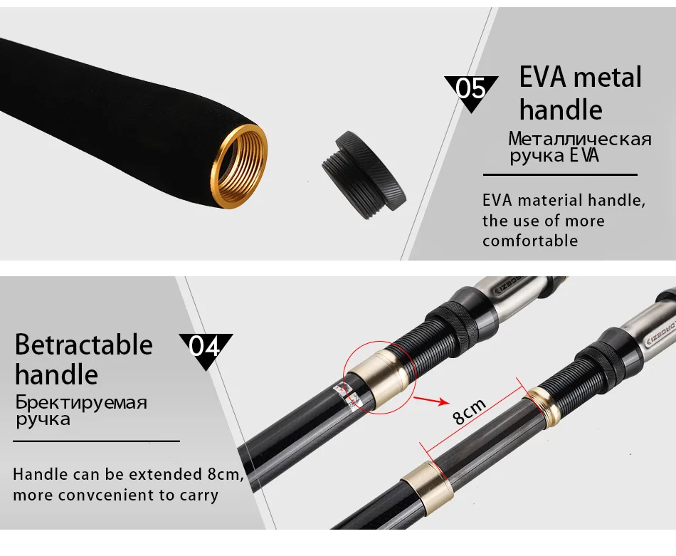 DAGEZI углеродное волокно телескопическая удочка сверхтвердая спиннинговая Удочка морская удочка для путешествий ультракороткие удочки