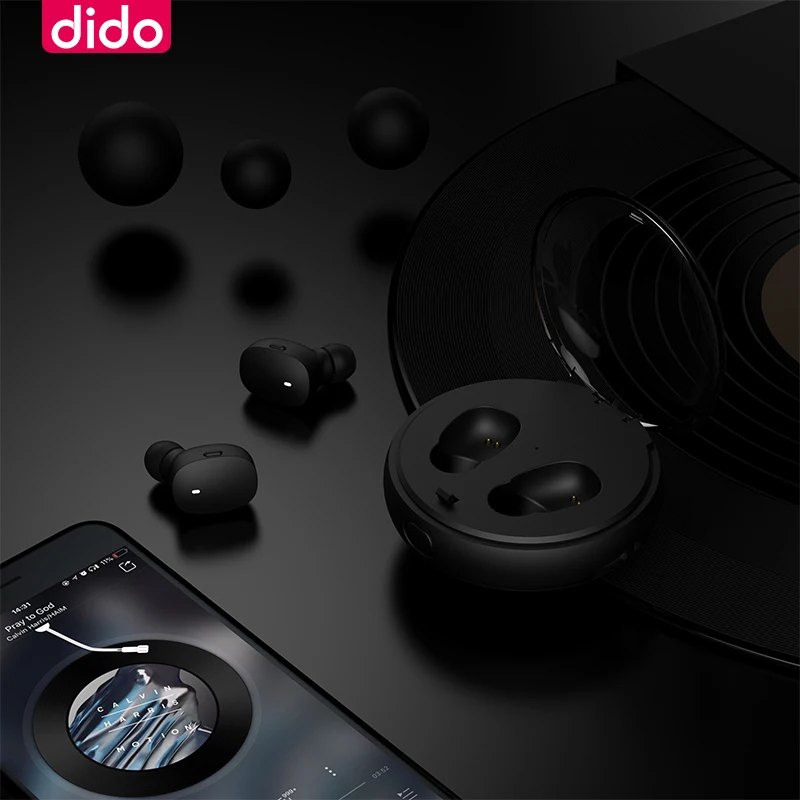 DIDO TWS5.0 Bluetooth наушники HIFI без потерь качество звука беспроводные наушники Голосовое управление Водонепроницаемая гарнитура с шумоподавителем