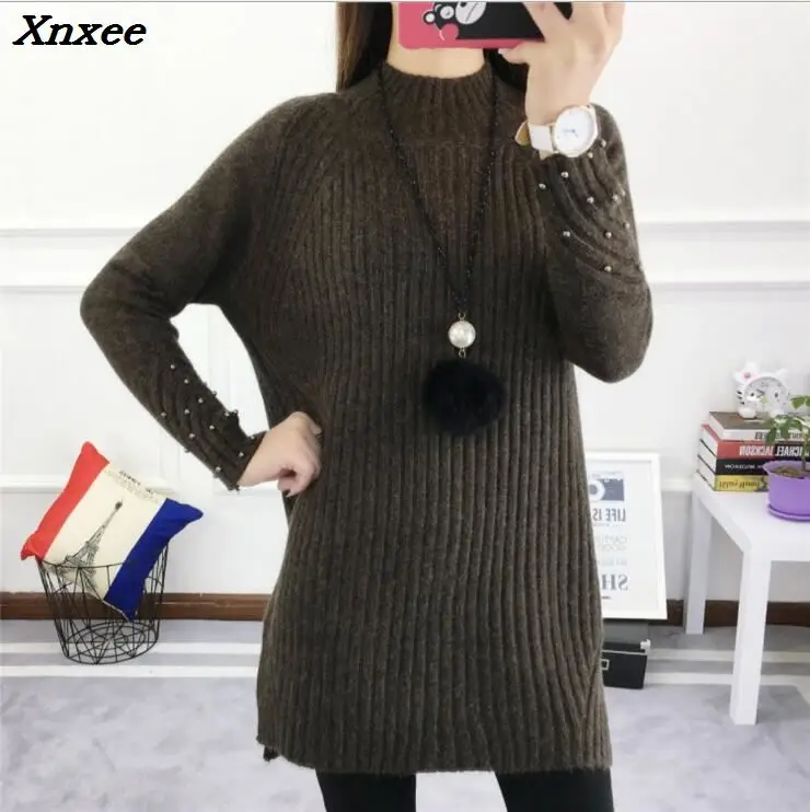 2018 Winter Women's Sweater Female Autumn Casual Fashion Pullover Ladies Long Sleeve O Neck Solid Xnxee 2018 Winter Women's Sweater Female Autumn Casual Fashion Pullover Ladies Long Sleeve O Neck Solid Xnxee