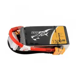 Род Tattu 11,1 В 1300 мАч 45C 3S1P Lipo Батарея с XT60 Разъем для RC FPV Racing Drone Quadcopter запасных запчасти