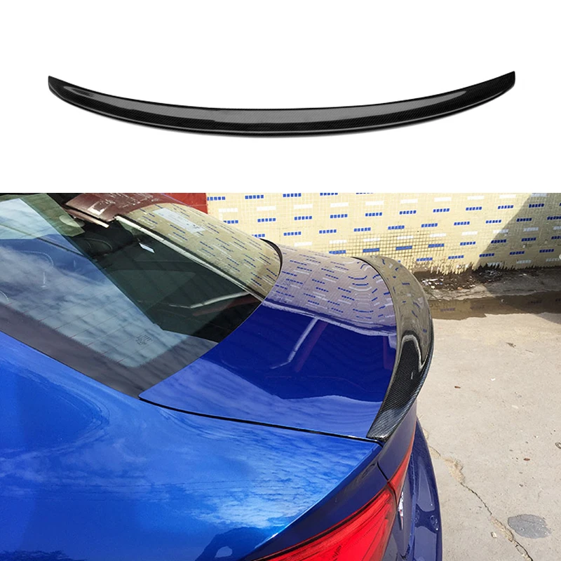 

S4 Style Carbon Fiber Rear Trunk Spoiler Wing Decoration Fit for Audi A3 S3 2014 2015 2016 2017