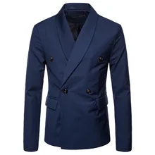 Новые весенние Для Мужчин's Повседневные платья Корейская версия самосовершенствования двубортное Для мужчин пиджак