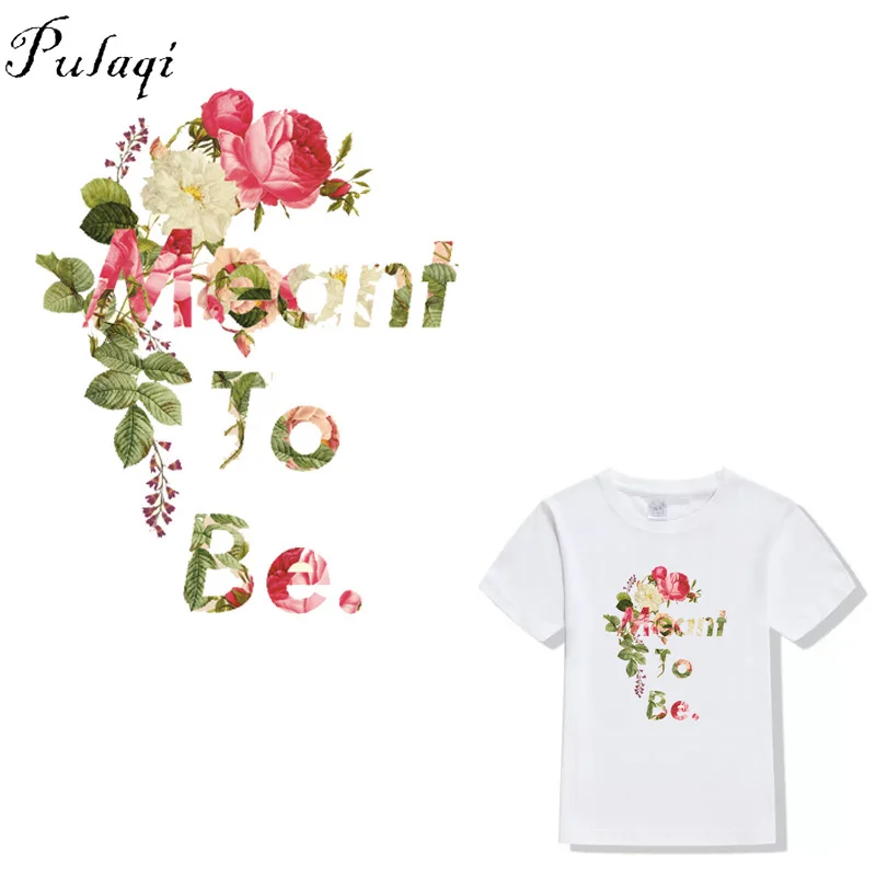Pulaqi цветы железа на теплопередачи патчи для детской одежды DIY полоса аппликация на футболку А-уровень моющиеся пользовательские наклейки