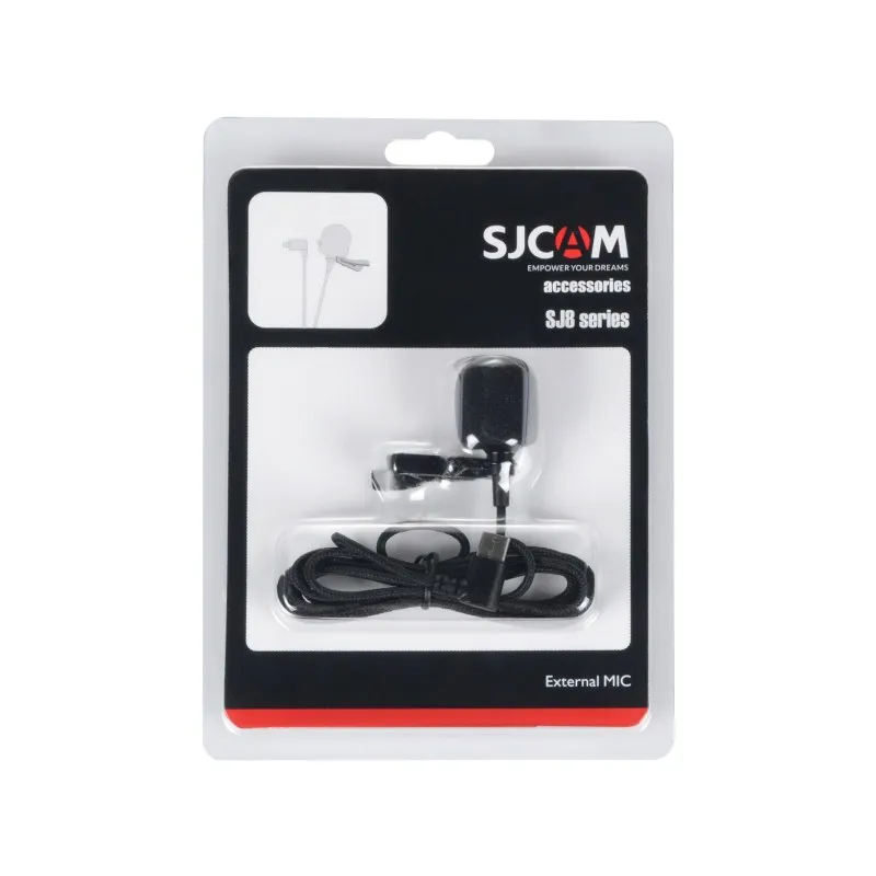 Оригинальные аксессуары SJCAM внешний микрофон типа C для SJCAM SJ8 Pro/SJ8 Plus/SJ8 Air Sports Action camera pro yi 4k