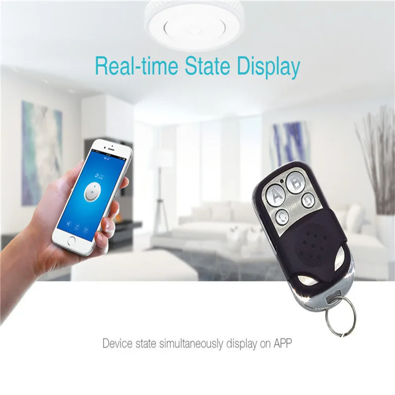 

Smart Switch Sonoff RF-WiFi 433Mhz Wireless Remote Smart Switch D.5