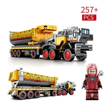 257pcs New Building Block Bricks Toys Compatible With Legoingly Technic Engineering Series Earth Bucket Carrier Figures Gifts movie series hogwarts express train set diy building block toys bricks compatible with legoingly gifts for children