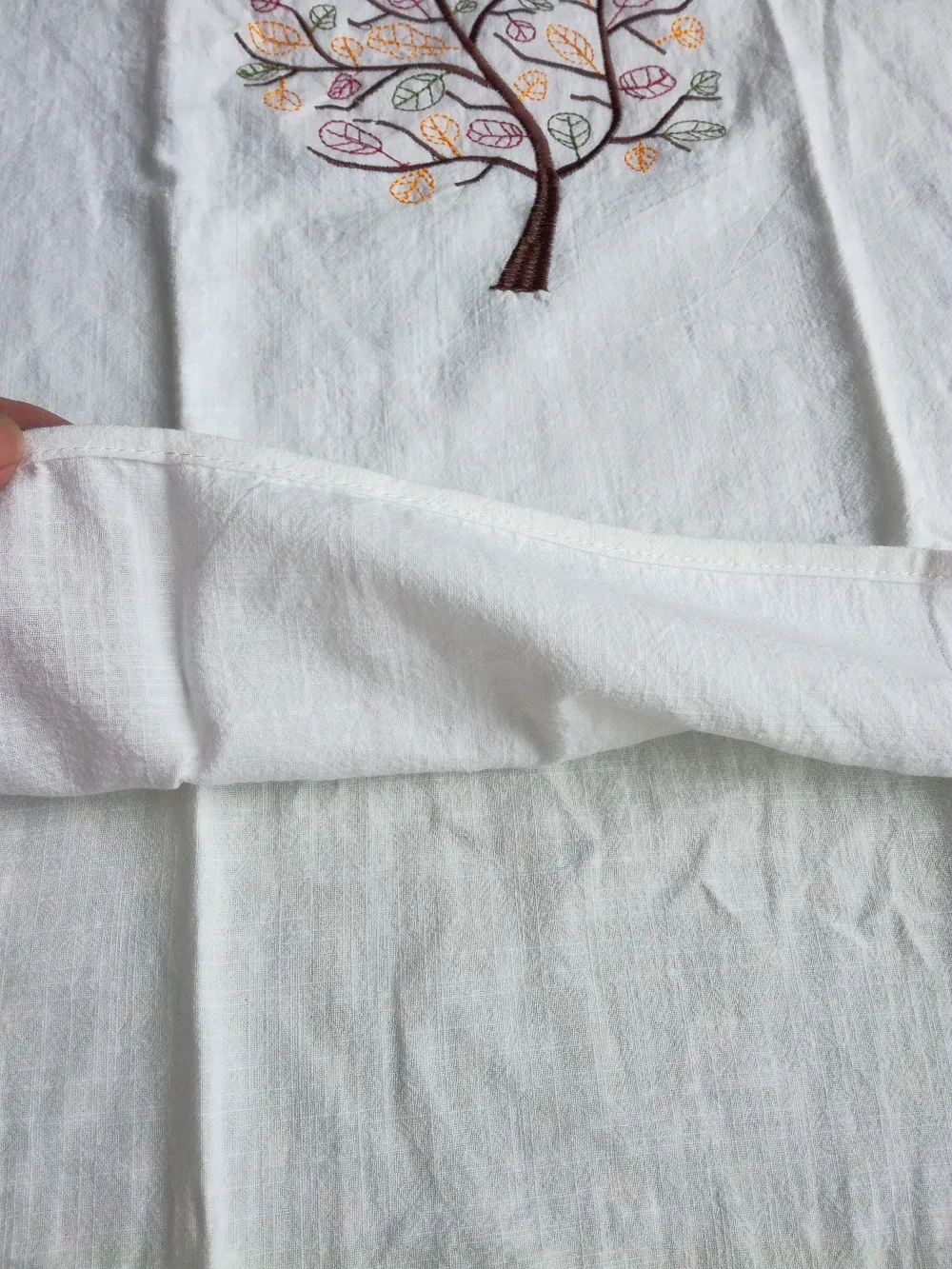 Блузка женская из хлопка и льна с вышивкой|blusas plus|white blousewomen blouses |
