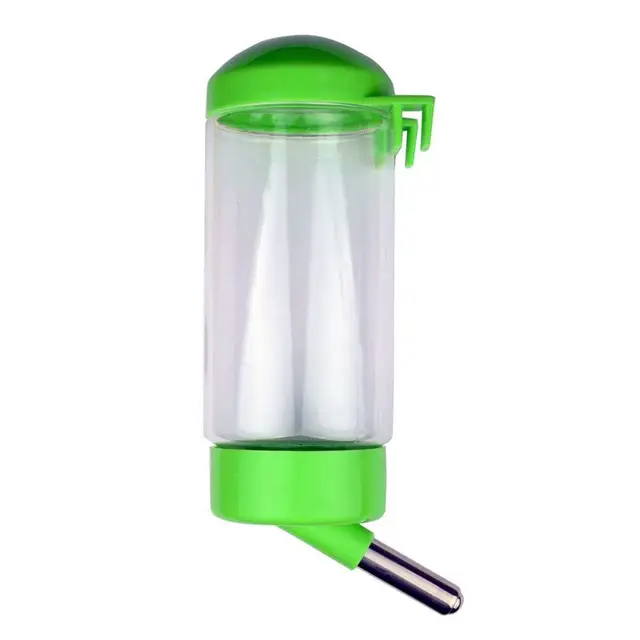 Cheap Pet Water Bottle Hanging No Drip Chew Proof 400ml for Puppy Cat Rabbit Small Animals, Automatically Feeding Water (Random Colo