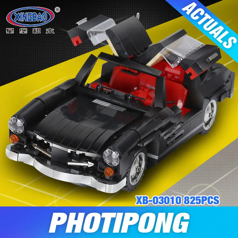

XingBao 03010 Block 825Pcs Creative MOC Technic Series The Photpong Car Set Education Building Blocks Bricks Toys Model Gifts