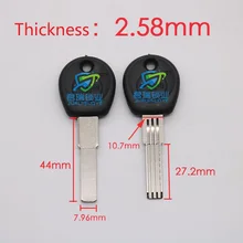 10 шт. x двойной слот двухрядный ключ с зазубринами embryo дом замена лезвия-ключа длина 44 мм JF155