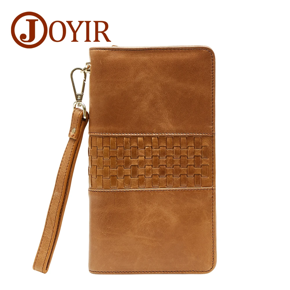 

Men Wallets Genuine Leather Long Wallet Casual Clutch ID Card Holder Handbag Vintage Zipper Coin Purse Wallet Boyfriend Gift
