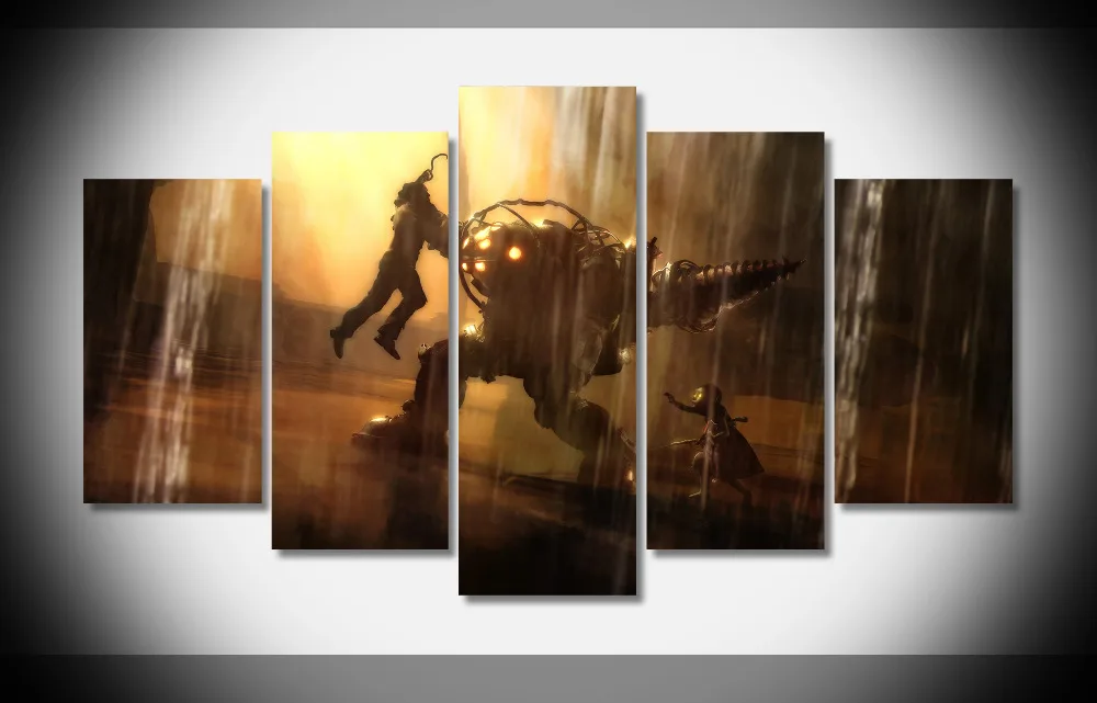 7346 bioshock big daddy Poster Framed Gallery wrap art print home wall