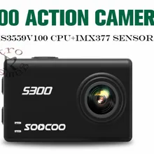 SOOCOO S300 экшн Камера 2,3" сенсорный экран с ЖК-дисплеем Hi3559V100+ IMX377 4 K 30fps EIS Wi-Fi 12MP CMOS пульт дистанционного управления внешний микрофон Спортивная водоотталкивающая Камера GoPro