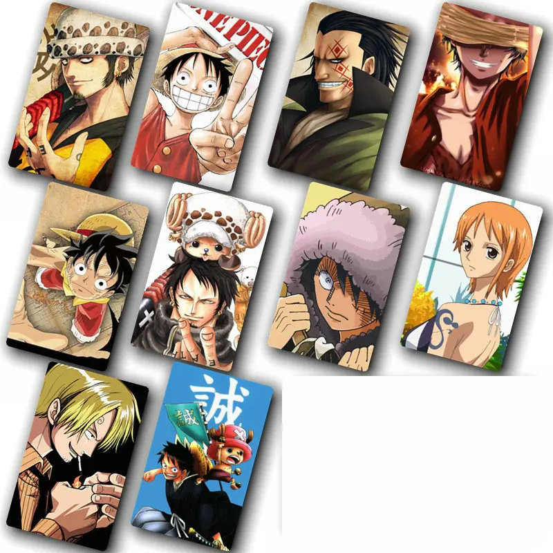 Аниме one piece Card sticker Pack DIY украшения автобус ID Водонепроницаемые Детские стикеры классических игрушек 100 шт