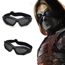 Captain America:The Winter Soldier Bucky Barnes Goggles Cosplay Eyes Mask Props Protection Motorcycle Riding Goggles Eyewear