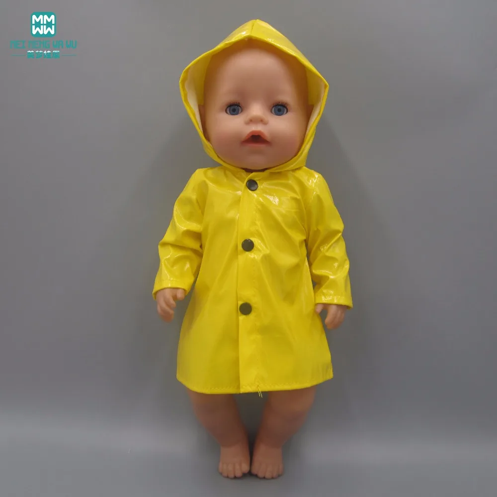 Clothes for dolls fits 43cm-45cm American girl and Baby Born Zapf doll Swimwear pajamas Yellow raincoat Clothes for dolls fits 43cm-45cm American girl and Baby Born Zapf doll Swimwear pajamas Yellow raincoat