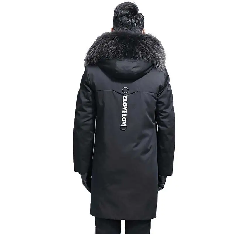 Chaude Doublure Avec Capuchon 2018 Amovible Épaisse Outwear Mens Raton Parka Grande Hiver Chaud Manteau Fourrure Laveur Beige À De Luxe vgS7wxv