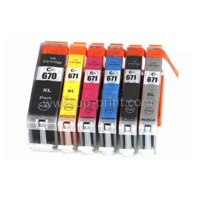 12pk PGI-670 CLI-671 картриджи для принтера canon PIXMA MG7760/ MG7765/ MG7766 pgi670 | Компьютеры и офис