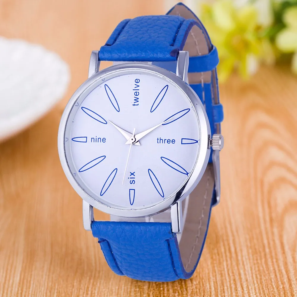 Duoblu для женщин часы минималистский искусственная кожа ремень Relojes mujeres аналоговые кварцевые часы relogios наручные часы дропшиппинг 30Q