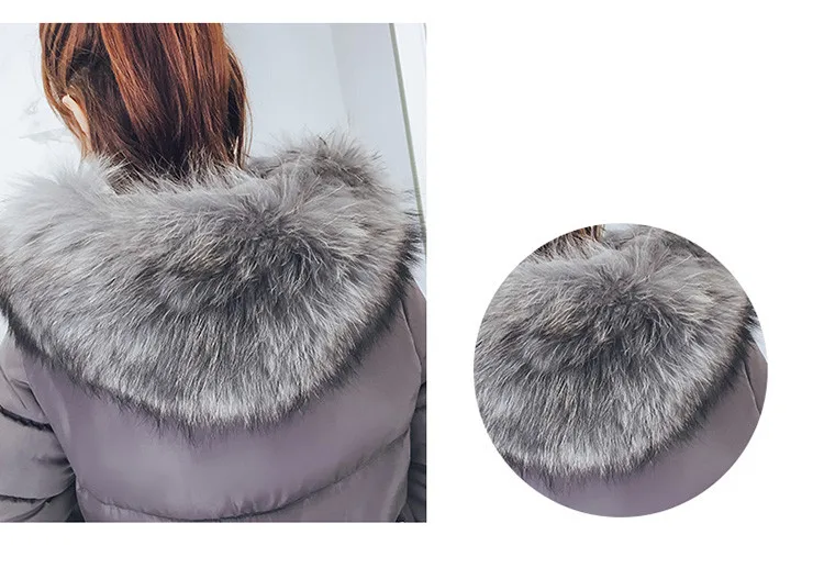 Women Parkas Long Winter Loose Cotton Coat Female Hooded Winter Jacket Women 2018 Women Winter Coat Korean Style LZ979 (20)