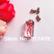 Горячая ручной работы подвеска в виде флакона с крышкой кулон для рисового искусства/подвеска для эфирного масла винта Кепки