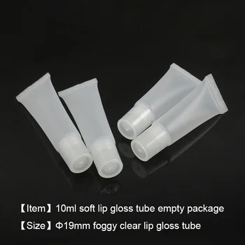 

10ml soft tube cosmetic tube lip gloss tube empty package 1000pcs/lot TNT/DHL/UPS free shipping