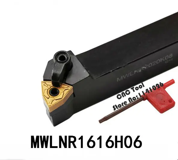 MWLNR1616H06  Indexable turning tool holder 95 Degree for CNC Lathe 1pcs 