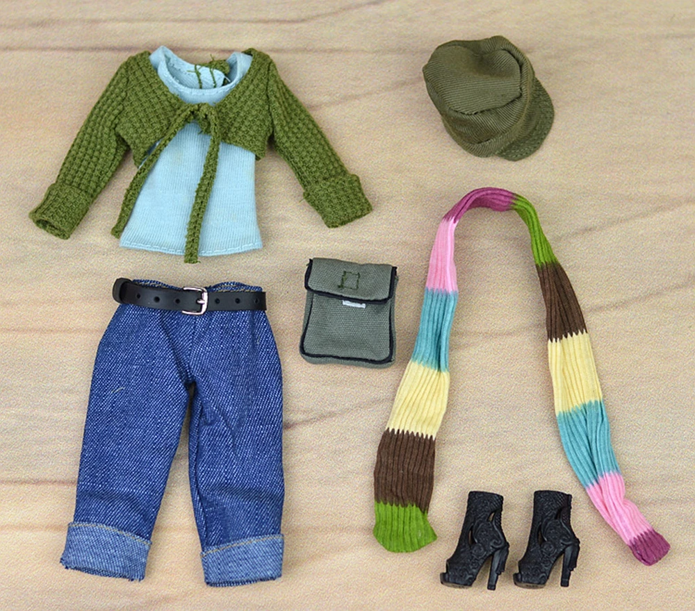 Doll Accessories Set Autume Winter Wear Suit Set Fashion Clothes For Barbie Doll House Sweater Pants