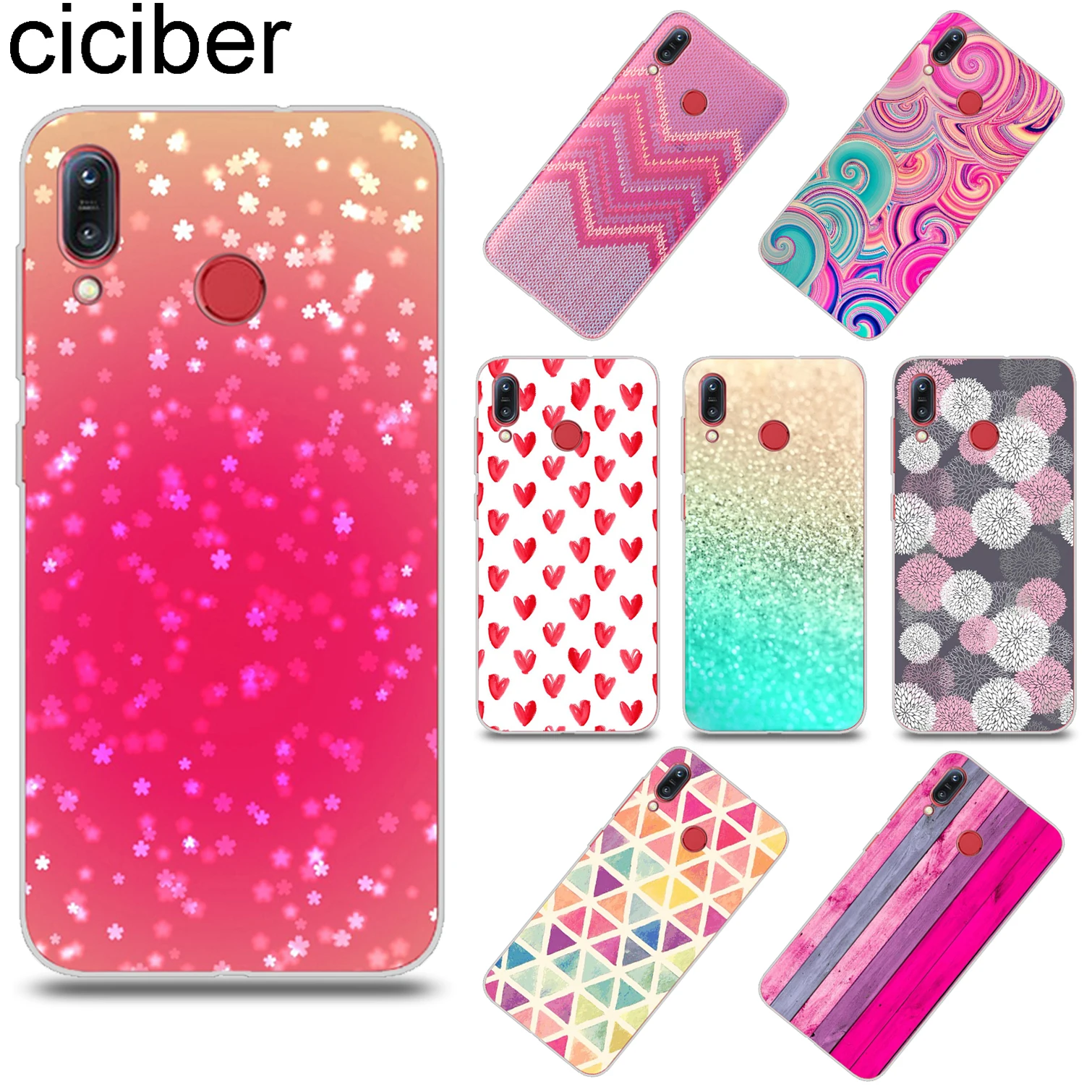 

ciciber Background Pattern for ASUS Zenfone Max Pro M1 ZB601KL ZB602KL TPU Phone Case for ZenFone MAX Plus M1 ZB555KL ZB570TL