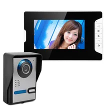 Freeship 7 “Kit de Monitor de Color Video de La Puerta Teléfono Video Del Intercomunicador del Timbre Timbre Timbre de la Cámara de Visión Nocturna