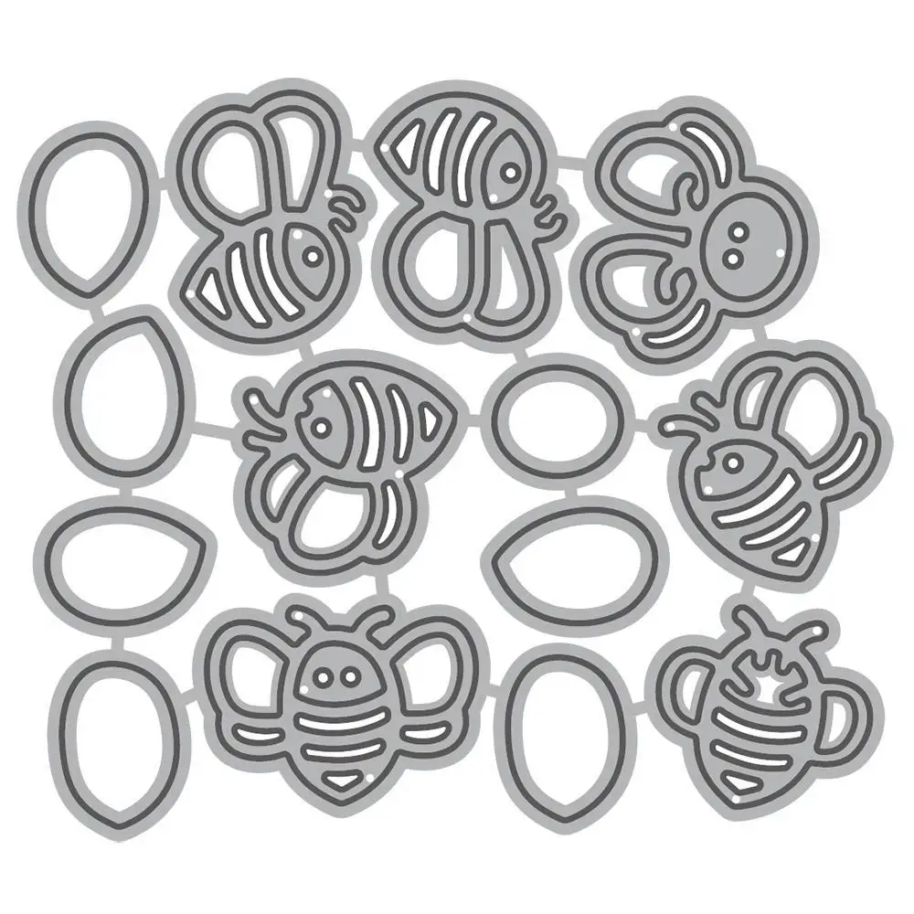 

Honey Bees metal cutting dies DIY Die Cut Stencil Decorative Scrapbooking Craft Card stencils template