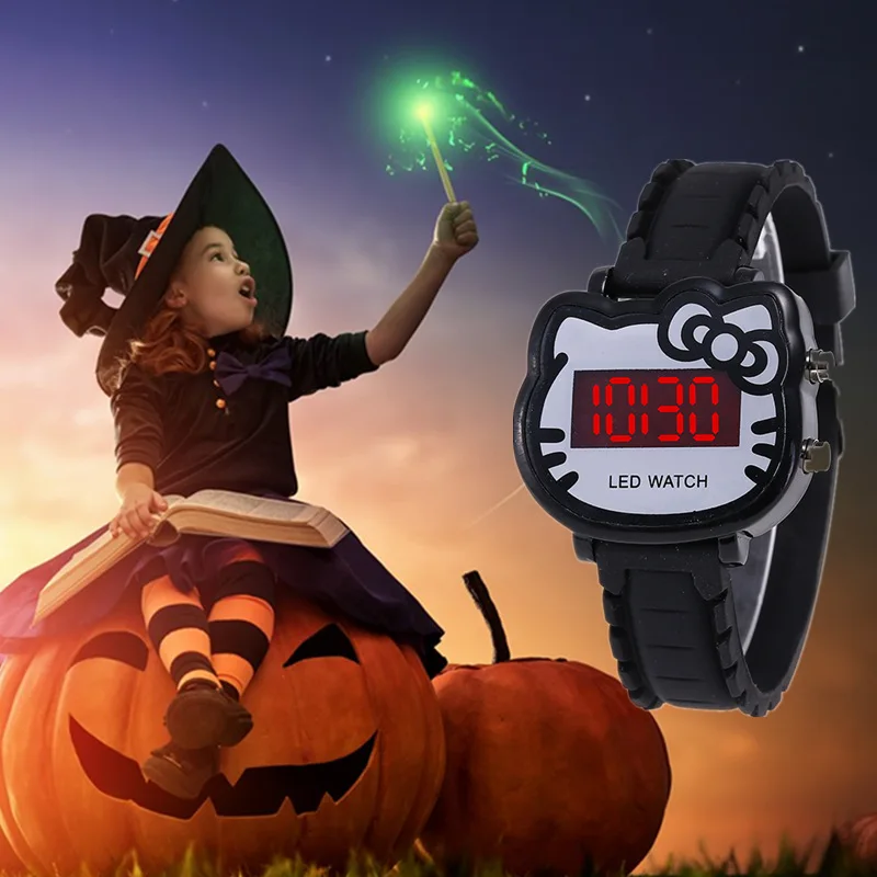 New Kids Cartoon LED Watch Student Lovely Hello Kitty Children Watch Gift for Boys Girls New Kids Cartoon LED Watch Student Lovely Hello Kitty Children Watch Gift for Boys Girls