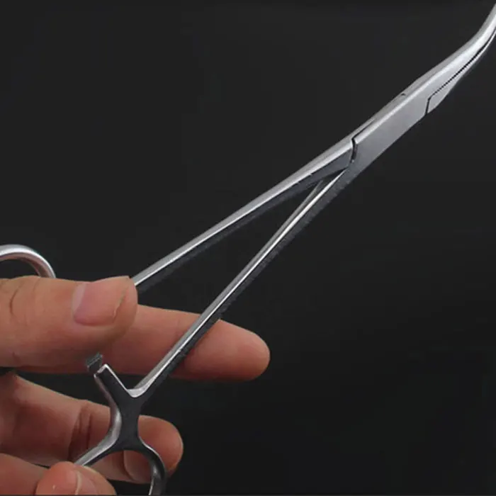 

New Stainless Steel Fishing Hook Remover Plier Hemostat Locking Scissors Forceps Tackle Fishing Tool