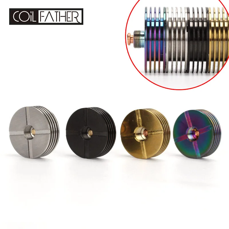 

5pcs/lot Coil Father Heat Dissipation Heat Sink 22 24 25 mm for 510 thread RDA RDTA Atomizer electronic cigarette Box Mod