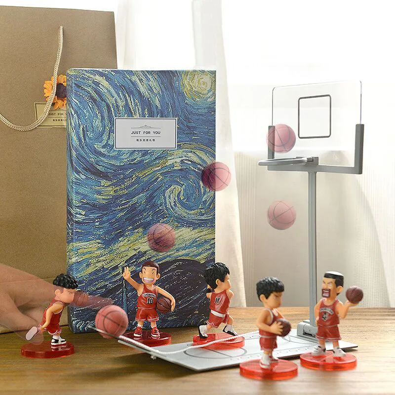 

Anime Slam Dunk Model Table Miniature basketball Action Figures with Miniature Basketball Game
