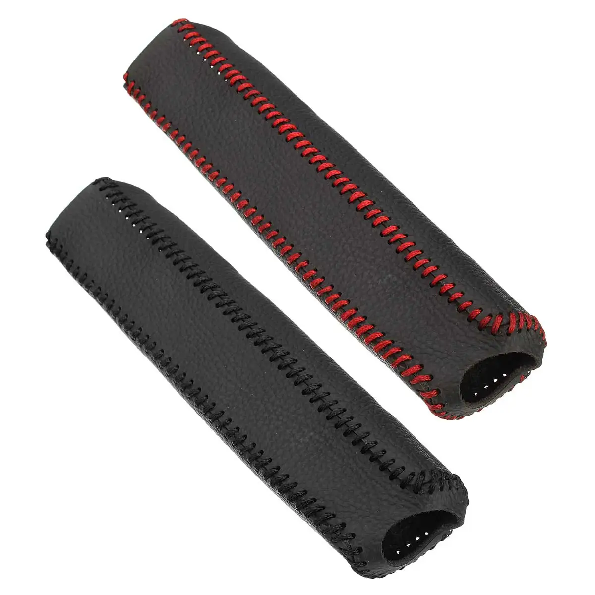 

Hand-stitched Handbrake Sleeve Leather Protective Cover Black Red For Toyota/Honda/Nissan/Hyundai for Ford/Mazda