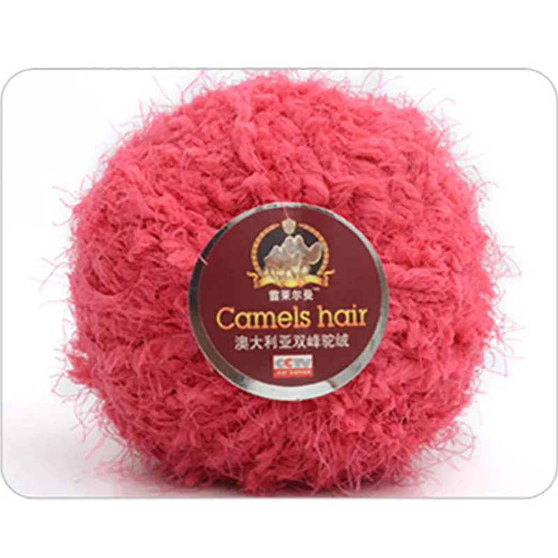 Wholesale 50g/ball DIY Blended Soft Camel Hair Yarn Silk Cotton Yarn Wool Cashmere Yarn Hand Knitting Crochet Wool Thread JO001 - Цвет: 10
