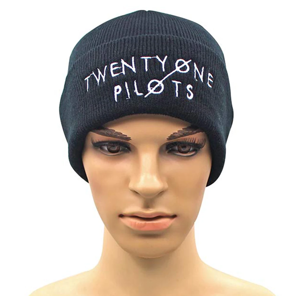 Giancomics Горячая Группа twenty one piloots шапка с вышивкой вязаная символ Embroid хлопок
