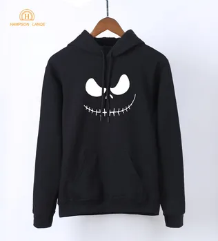 

Halloween Town Pumpkin King Jack Skellington Kawaii Women Pullovers 2020 Spring Hoodie Sweatshirt Black White Gray Pink Red Blue