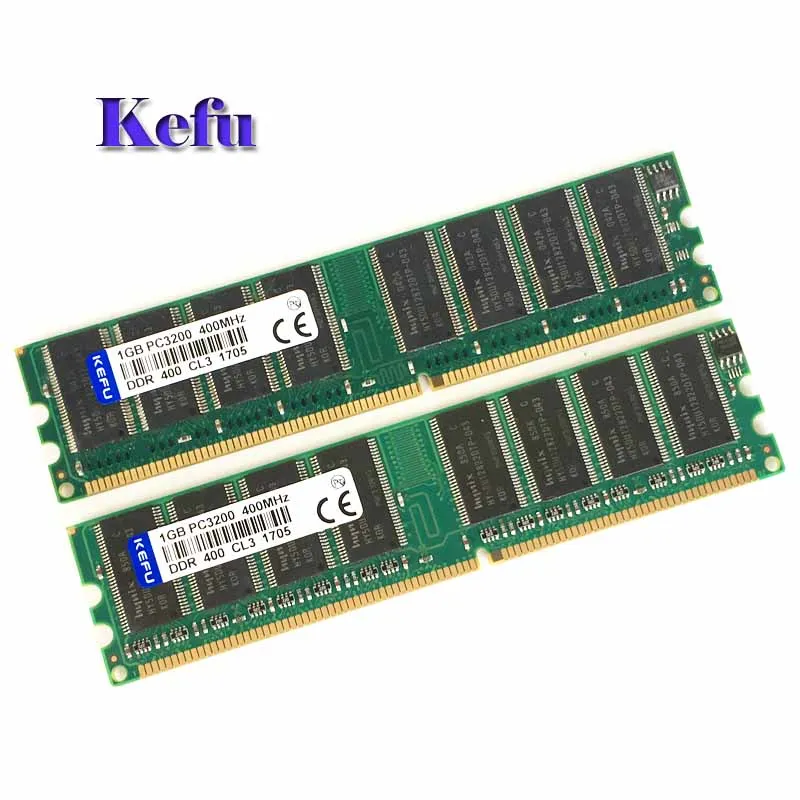 2 шт. 2x1 ГБ DDR1 PC3200 DDR 400 МГц низкой плотности памяти 2Rx8 CL3 модуль DIMM для компьютера