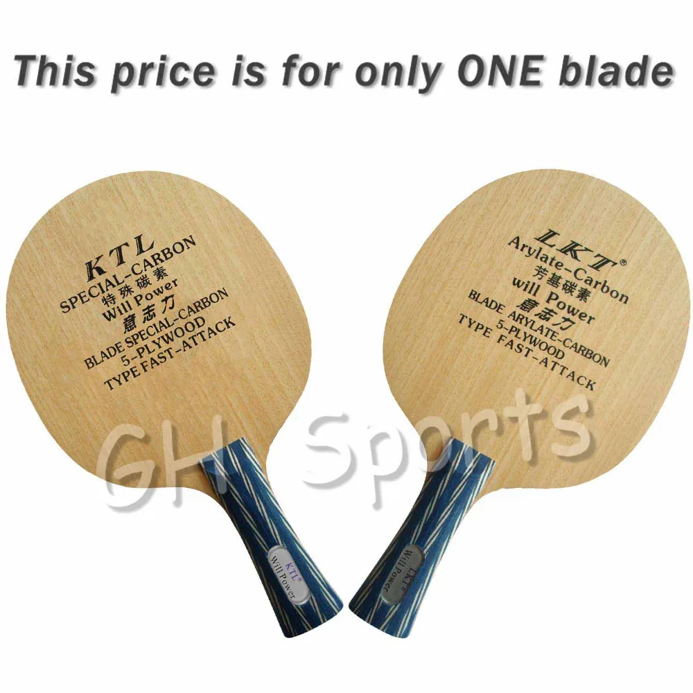 

KTL LKT Will PowerArylate-Carbon Table Tennis Blade (Shakehand) for PingPong Racket