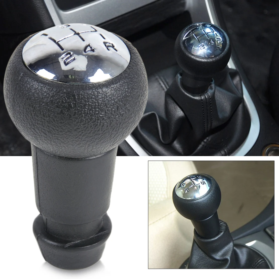 

beler Gear Stick Shift Knob for Peugeot 106 206 306 307 308 3008 406 605 and Citroen Saxo C2 C3 C4 Picasso Berlingo B6
