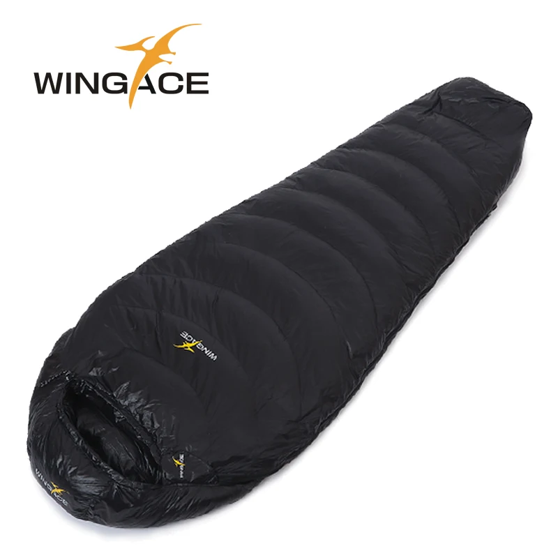 WINGACE Fill 600 г 1000 г гусиный пух спальный мешок Мумия Сверхлегкий походный uyku tulumu открытый альпинизм кемпинг спальный мешок